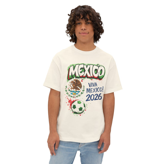 Mexico 2026 Soccer T-Shirt – Viva Mexico Graphic Tee, Football Fan Shirt, Mexican Pride Streetwear, Vintage Style Tour Tee